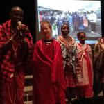 Children in Maasai dress